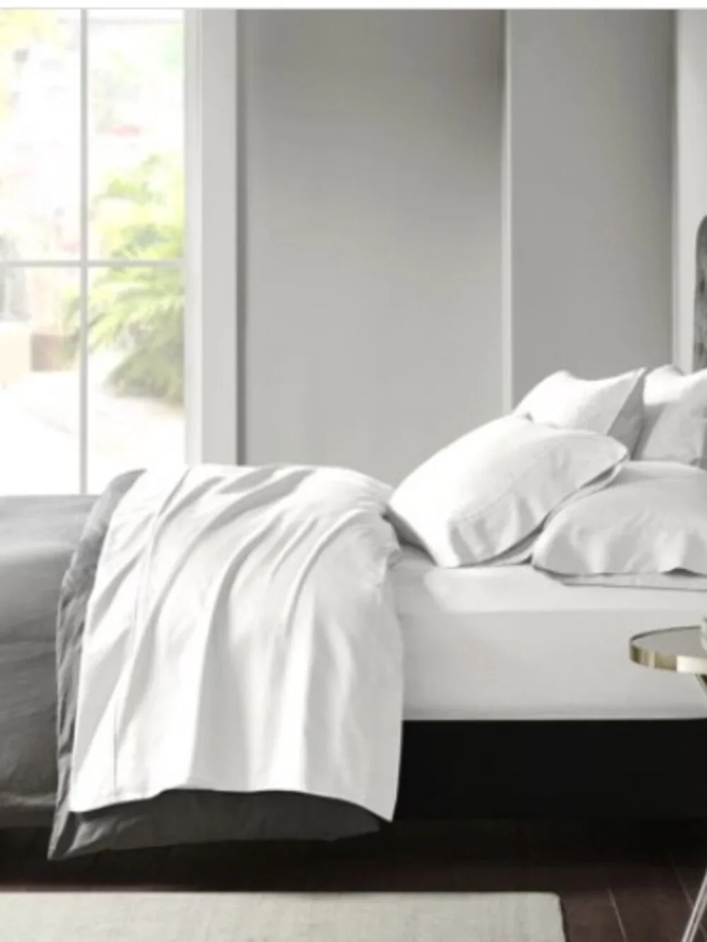 Madison Park 6-Piece 800 Thread Count Cotton Blend Sateen Sheet Set King - White